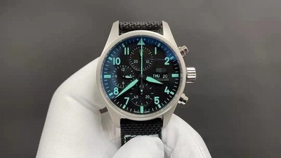 DIY SET for ZF IWC 7750 watch case + dial + hands + Strap sapphire 43mm | eBay