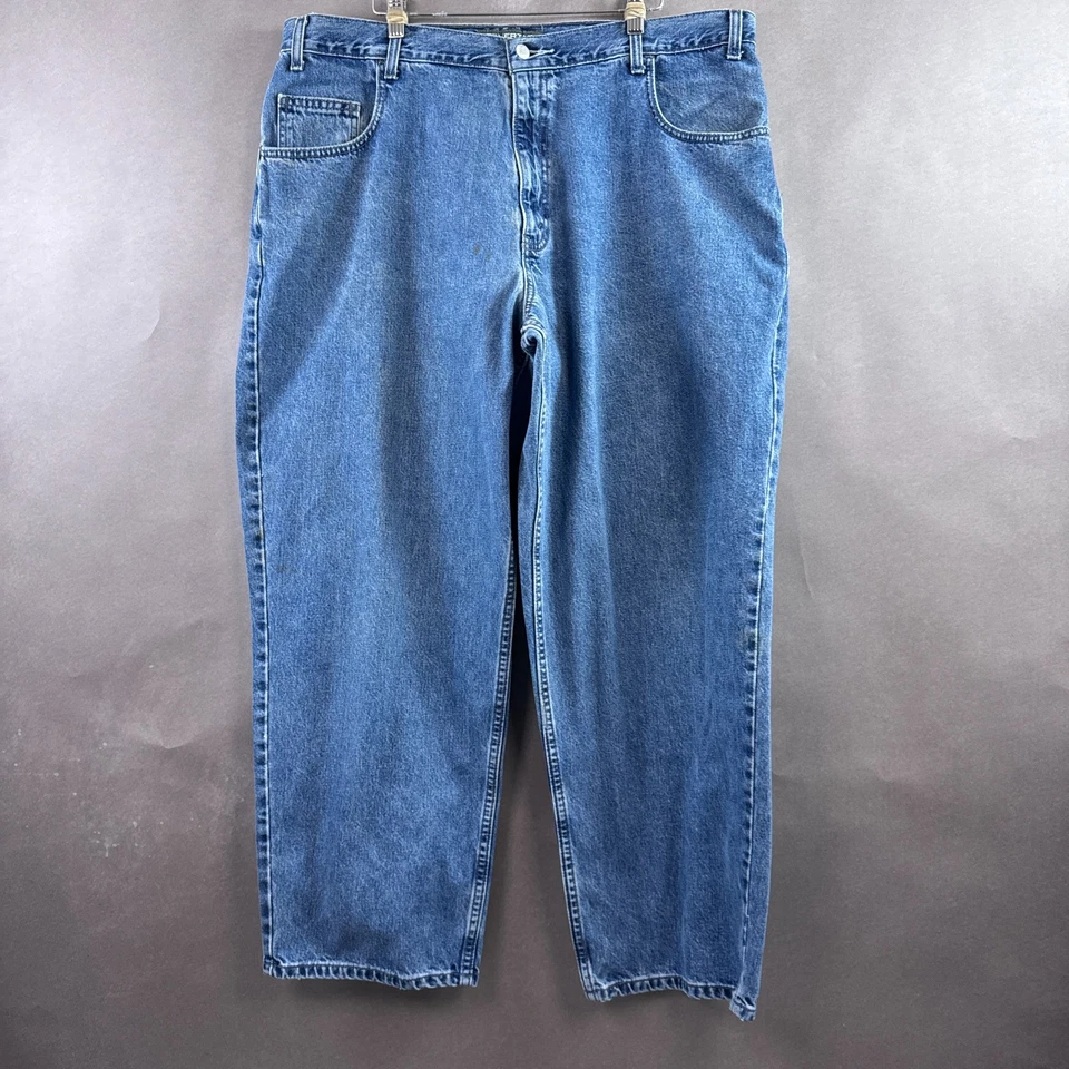 Vintage Levis Silver Tab Jeans Men 40x30 Blue Baggy Loose Y2K Made In USA Pants - Image 2 of 4