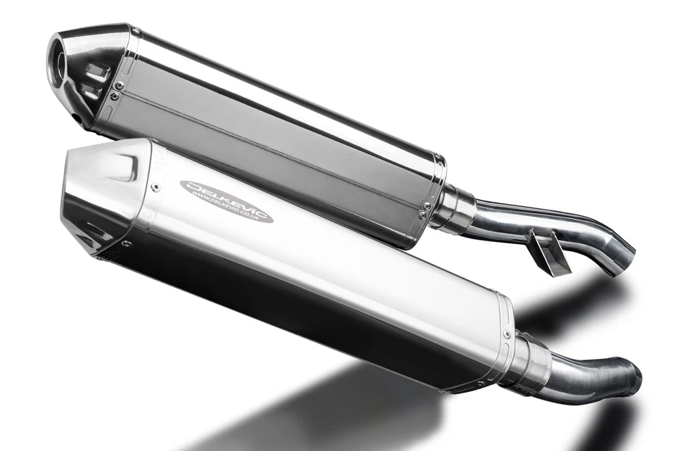 Yamaha FJR1300 06-24 Delkevic Slip On 17" Stainless Tri-Oval Muffler Exhaust Kit - Image 2 of 4