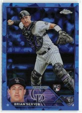 Brian Serven RC 2023 Topps Chrome Sapphire Colorado Rockies #41