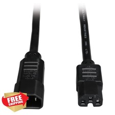Tripp Lite 3ft Heavy Duty Power Cord C14 to C15 15A 14AWG