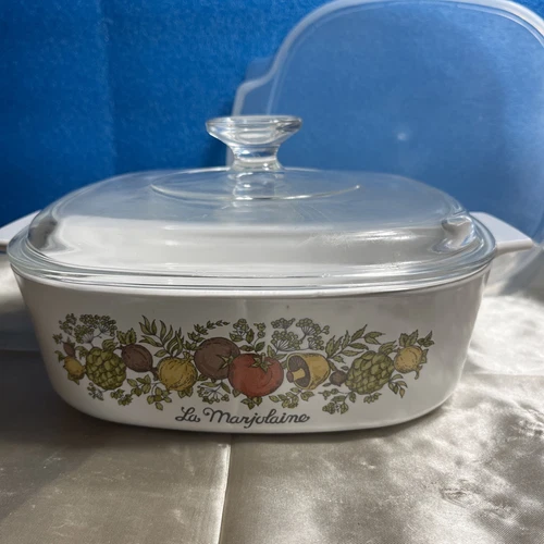 Rare vintage Corning Ware PYREX Spice Of Life 2-liter casserole dish
