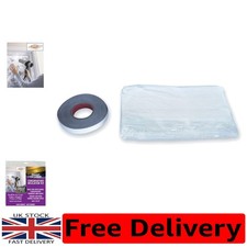 Clear 12sqm Peel and Stick Window Insulation Film for Ultimate Comfort & Savings