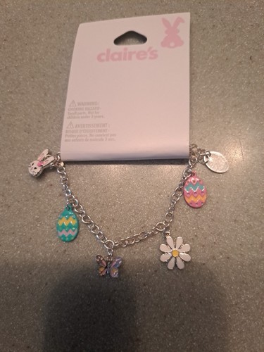 Claires Charm Bracelet  For Egg Hunts Or Easter Basket - Picture 2 of 2