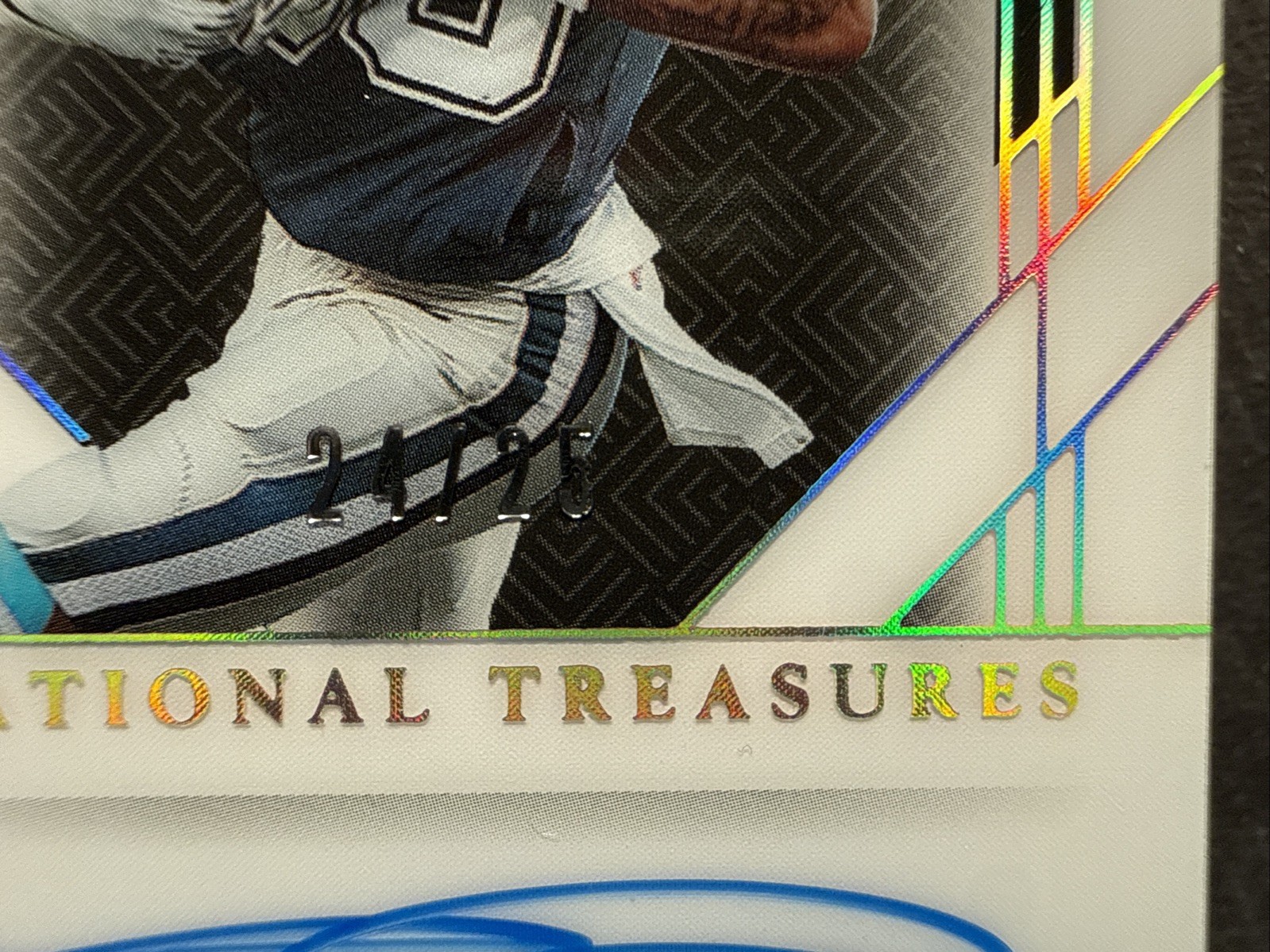 2024 Panini National Treasures Football CeeDee Lamb The Futures Auto 24/25 view 4