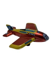 Retro Style Webster Schylling Tin Airplane Toy Working Wheels Retro Aero