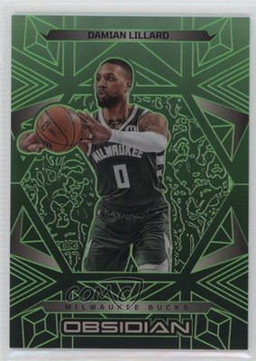 2024-25 Panini Obsidian Electric Etch Jade /25 Damian Lillard #31 14mf