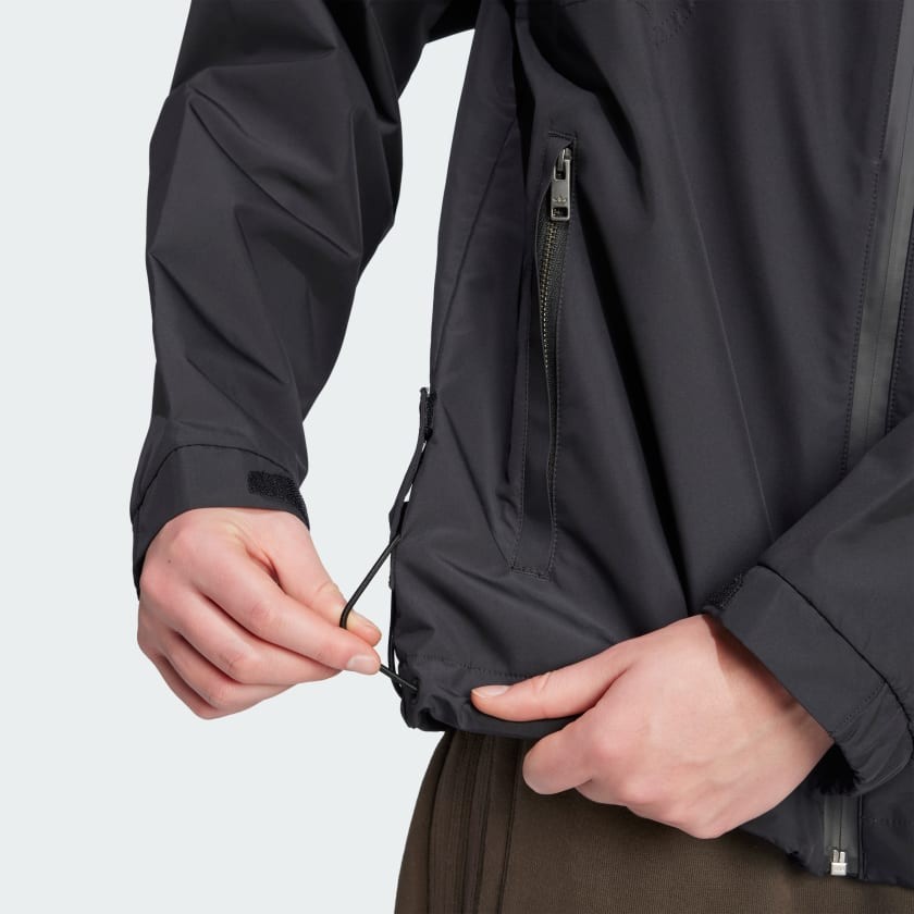 Adidas Premium Essentials Water-Repellent Black Men's Jacket - M - (JD2110) image 4