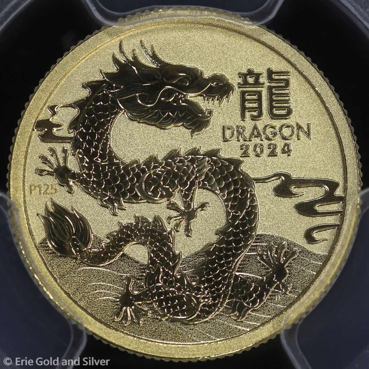 【美品】POG2   2024年5月新品購入 2 Oz Gold Coin 2024 Australia Gold Lunar Dragon (BU) - New