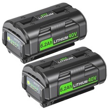 FSKE 2Pack 6.2Ah Replacement For Ryobi 40V Battery OP4050 OP4040 OP40601 Etc