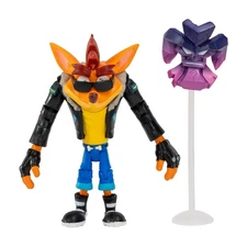 Crash Bandicoot Action Figures Biker Crash with Mask | 11cm Biker Toy with Ma...