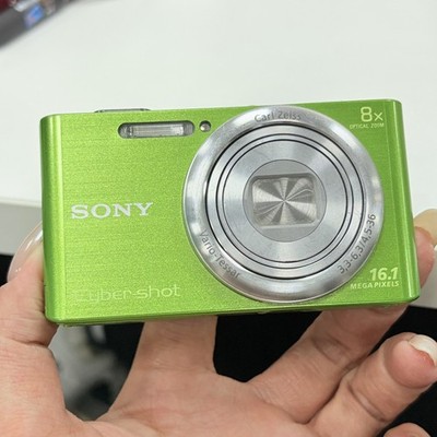 SONY Cyber-shot DSC-W730 Green 16.1 MP Digital Camera 8x Zoom Tested