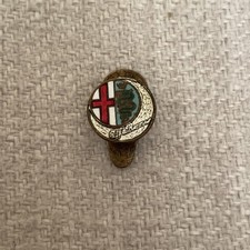 Vintage Alfa Romeo Crest Lapel Buttonhole Badge Pin OMEA Milano Albani Rare