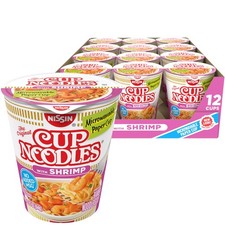 UPC 070662230022 product image for Cup Noodles Soup, Shrimp Flavor, Microwaveable Paper Cups, Instant Ramen, 2.2... | upcitemdb.com