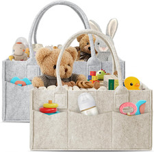 2pc Diaper Caddy Organizer-Nursery Storage Bin  Car Organizer for Diapers,Wipes