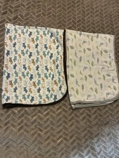 Little Me Dinosaur  Dog Puppy Baby Blankets Lot Of 2 Baby Boy 100 Cotton