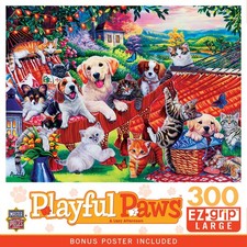 MasterPieces - Playful Paws - A Lazy Afternoon 300 Piece EZ Grip Jigsaw Puzzle