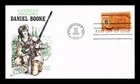 US COVER DANIEL BOONE AMERICAN FOLKLORE FDC COVER CRAFT CACHET INSERT