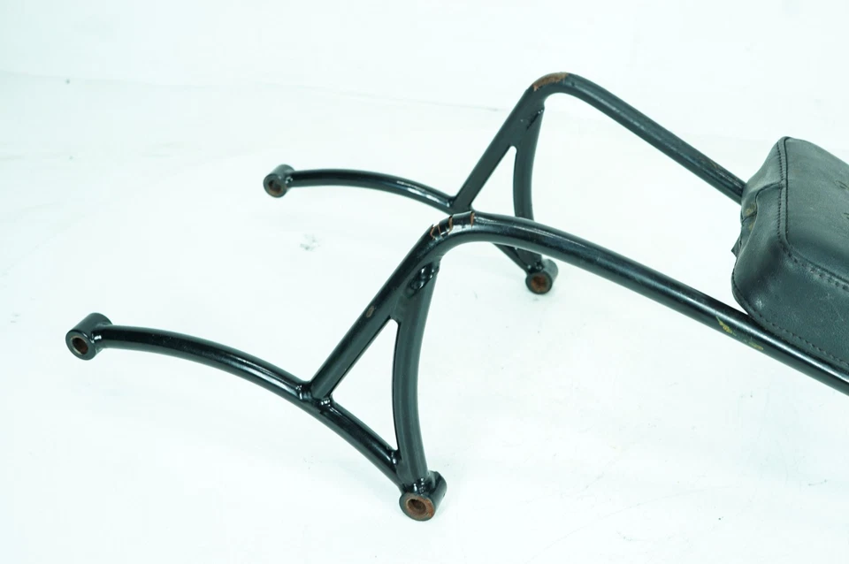 01 Harley Sportster Hugger XL883 Black Rear Sissy Bar w/ Passenger Backrest 1344 - Image 3 of 4