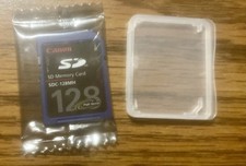 Canon 128MB SD Memory Card Brand new and sealed with case