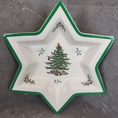 Spode Large Star Dish Christmas Tree  England VGUC