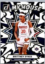 Brittney Sykes 2025 Donruss WNBA My House Press Proof #18 Washington Mystics