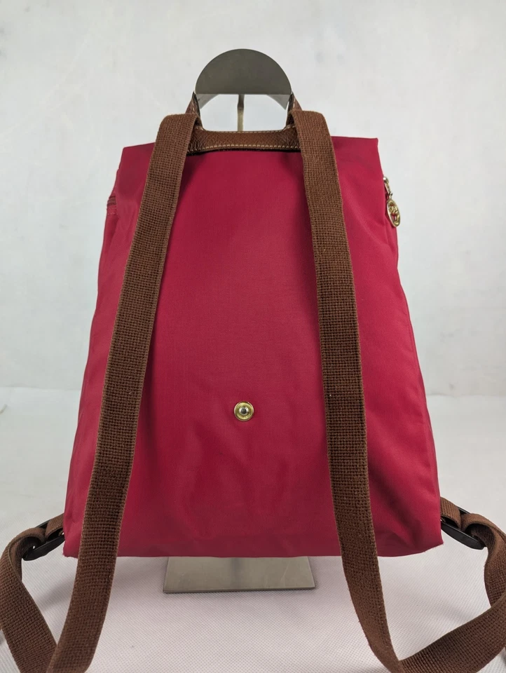 Authentic LONGCHAMP Le Pliage Nylon Foldable Backpack Pink Made in China. - image 2 of 4