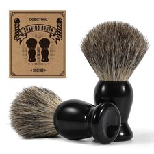 Badger Hair Shaving Brush Professional Fast Lather Barber Shaver Black PC