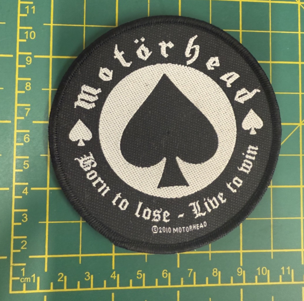 Motorhead Born To Lose Woven Sew On Round Patch Officially Licensed