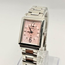 Seiko Lukia Quartz Watch Womens Pink Dial Dress Wristwatch Japan Made