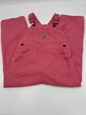 Carhartt Bib Overalls Toddler Girls 4T Pink Denim 5 Pockets
