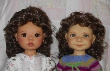Bell MELANIE Doll Wig SIZE 11/12 LIGHT BROWN Full Head Loose Curls Various NWT