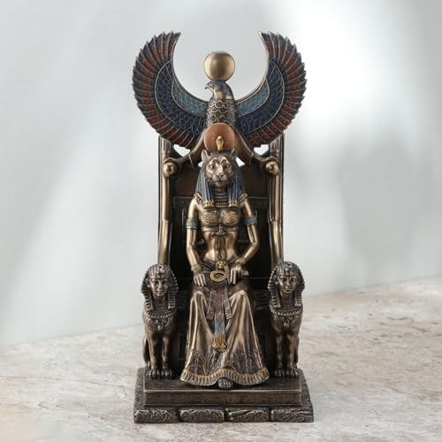 Resin Statues Ancient Egyptian Goddess Of Healing Sekhmet Sitting On ...