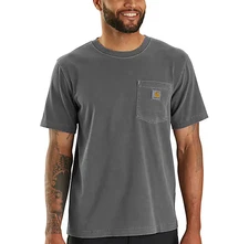 Re-Engineered Relaxed Fit Lightweight Short-Sleeve Garment Dyed Pocket T-Shirt!!