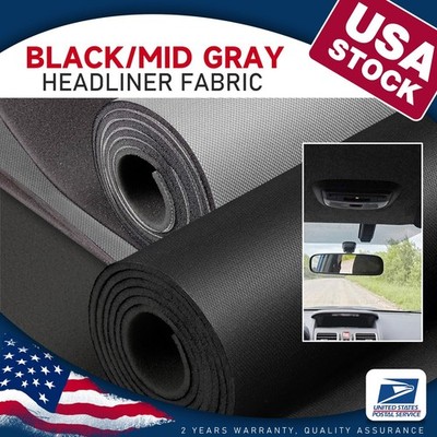 Flat Knit Headliner Fabric with Foam Backing for Car Ceiling Roof Fabric Repair