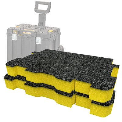 Shadow Foam DeWalt TSTAK Rolling Toolbox Foam Insert | Cut and Peel 30mm to 50mm