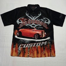 Boyd Coddington Aop Hawaiian Shirt Baddest On The Block Hot Rod Street Car Lrg