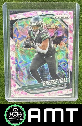 Breece Hall 2025 Panini Prizm Choice Cherry Blossom 5/15 New York Jets #50