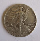 1941 Walking Liberty Half Dollar XF/XF+ 90% silver U.S. coin 50c