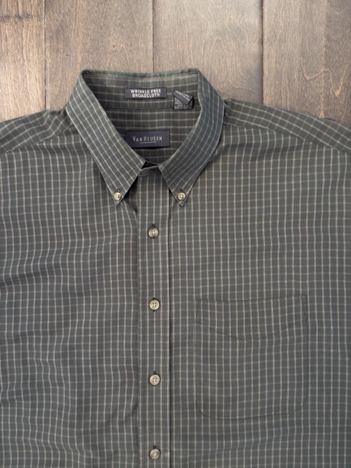 Van Heusen Lot Of 3 Size 16-16.5/L Mens Multicolor Button Up Shirt Long Sleeve - Image 3 of 4