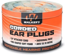 50 Pairs Corded Foam Earplugs 32dB NRR Noise Blocking Hearing Protection Work