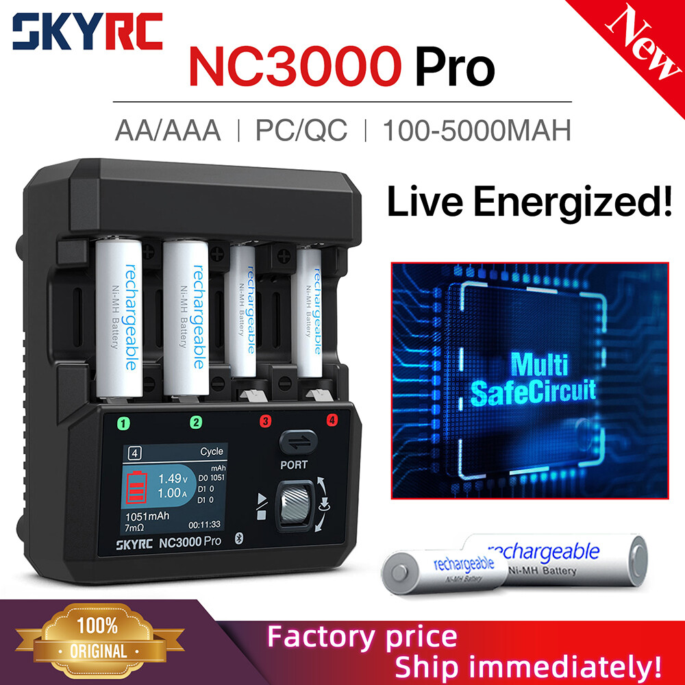 自動車 SKYRC NC3000pro NC3000 Pro AA/AAA NiMH/NiCD Battery Charger & Analyzer - SkyRC