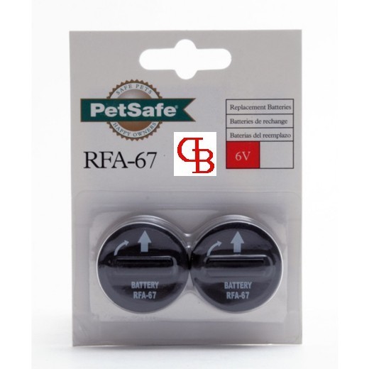 Piles pour collier anti-aboiement chien RFA-67D PetSafe lot de 2 de 6V