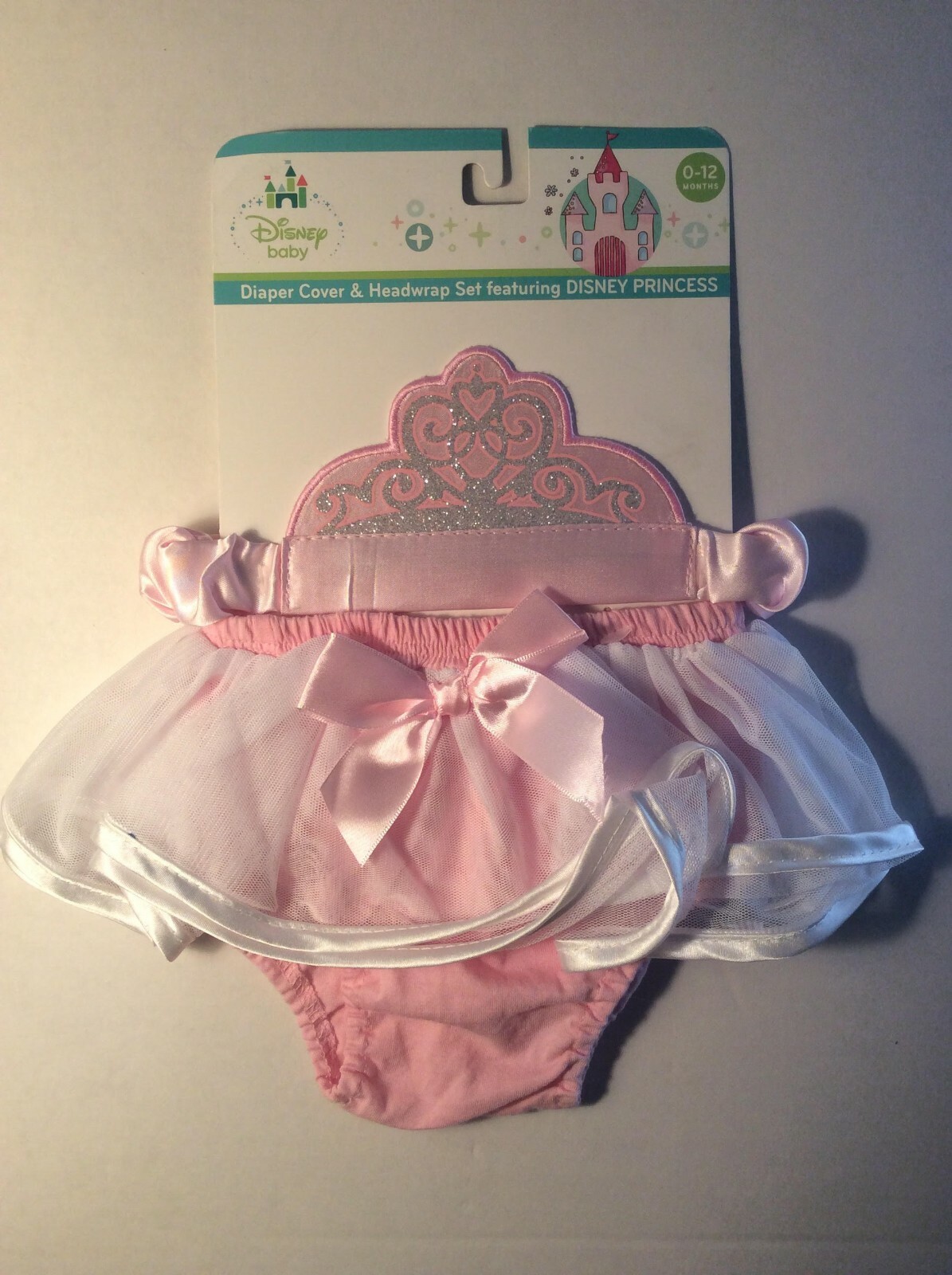 DISNEY Princess SNOW WHITE Diaper Cover with HEADWRAP~0 to 12 months~NEW w//tags