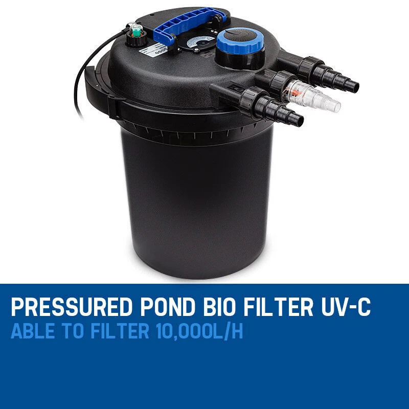 Aquarium External Canister Filter Aqua Fish Tank Pond Water UV Light 10000 L/H - image 2 of 4
