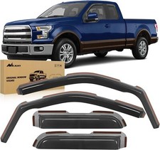 Nilight in Channel Rain Guards for Ford F150 2004 2005 2006 2007 2008 2009 2010