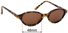 SFx Replacement Sunglass Lenses Fits Dkny Hayworth - 48mm Wide