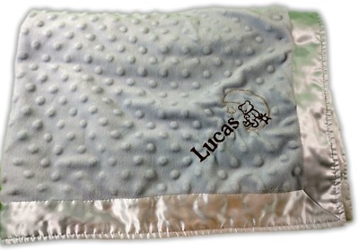 crib clouds blanket personalized
