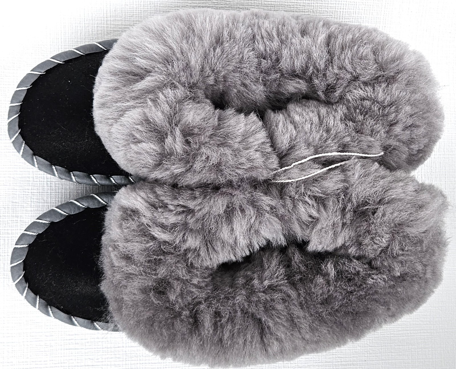 APL PELLICCIA DI AGNELLO PANTOFOLE CALDE taglia 32 NUOVE pelle di pecora pelle fatte a mano (9.24)