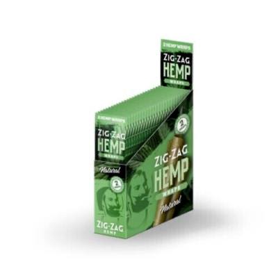 ZIG ZAG Natural Organic Wrap NATURAL Full Box 25 Pouch OF 2 EACH
